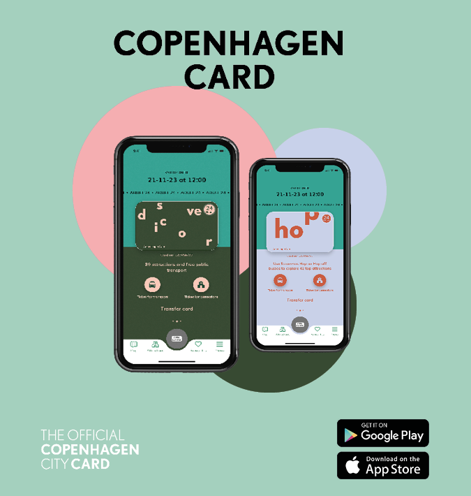 Front page of Copenhagen card website
